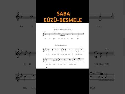 Saba makamında İstiaze-Besmele #ezan #ilahi #kuranikerim #müzik #makam
