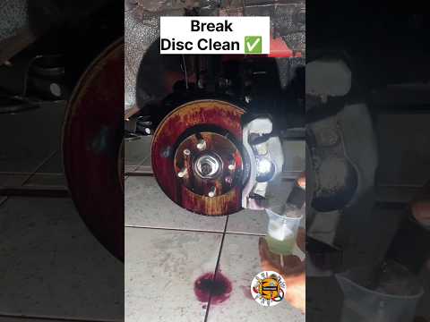 I Cleaned My Car's Brake Discs || break disc Clean #ytshorts #shorts #mechanic #shortsvideo #reels