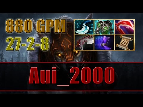 Aui_2000 plays Ursa with 27 KILLS - Dota 2