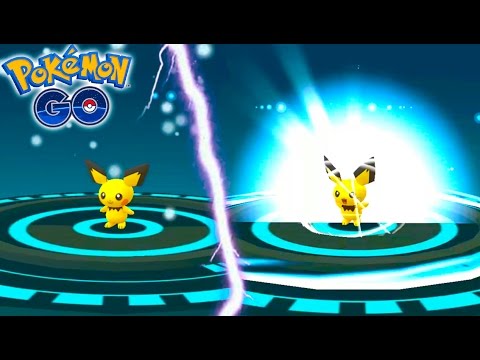 FIRST EVER GEN 2 EVOLUTION! EVOLVING PICHU IN POKEMON GO!