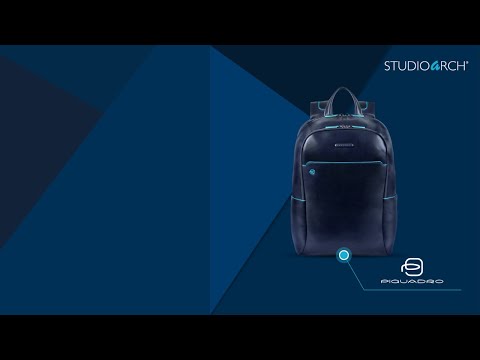 Discover Piquadro - Zaino Porta PC e iPad Blue Square