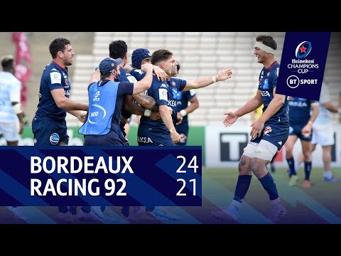 Bordeaux vs Racing 92 (24-21) | Jalibert Kick Secures Maiden Semi-Final | Champions Cup Highlights