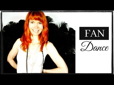 Fan Dance Routine in 5 steps  fancy, easy, beautiful- How to Burlesque Dance for Beginners -Tutorial