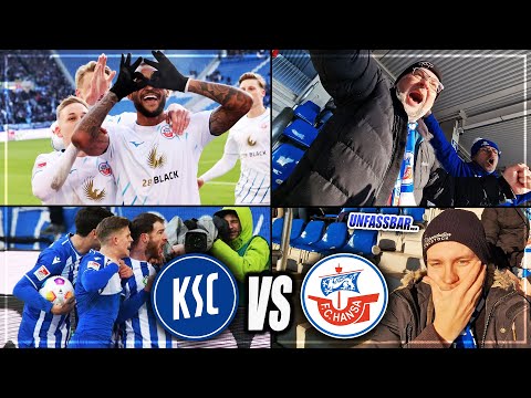 EMOTIONALES AUF UND AB... STADIONVLOG: Karlsruher SC - Hansa Rostock | VAR & Choreo | Stadion Vlog