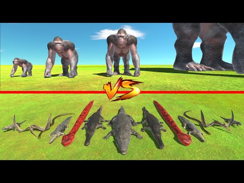 Growing Goro vs All Reptiles! 😱 Animal Revolt Battle Simulator