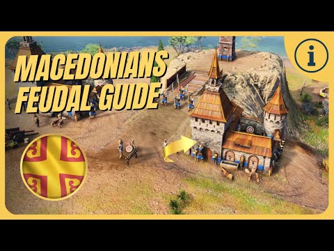 How To Play Macedonians Feudal Aggression | Build Order | AoE4