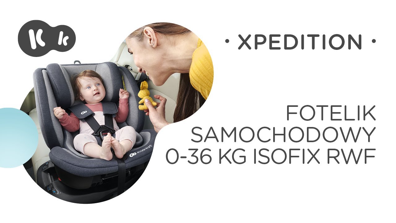 Fotelik obrotowy 0-36 kg XPEDITION | ISOFIX | RWF 0-18 kg