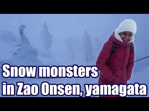 Snow Monster in Zao Onsen (Mount Zao Onsen Yamagata) #樹氷 #蔵王温泉