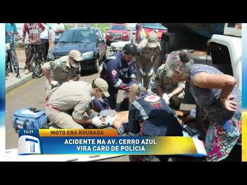 Acidente na Av. Cerro Azul vira caso de polícia - Tribuna da Massa (01/10/18)