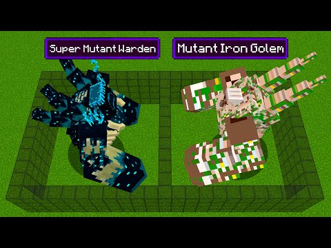 New Mutant Warden VS Mutant Iron Golem