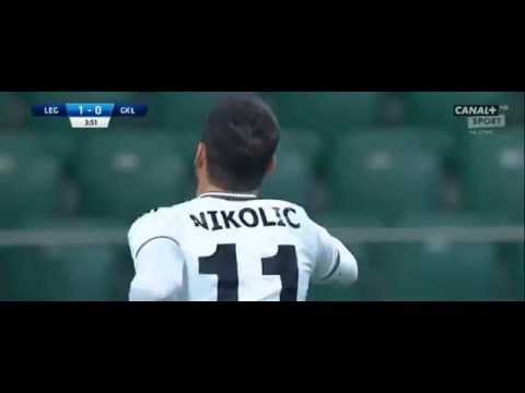 Legia Warszawa - Leczna 2-1 Goal Nemanja Nikolic 02.12.2015