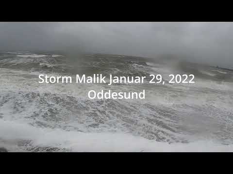 Storm Malik 29 Januar 2022 Oddesund
