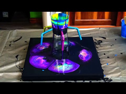 Hypnotic Fluid Art Compilation:  6 Mesmerizing Acrylic Pour Paintings with a Straw 🎨✨