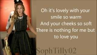 Glee - The Way You Look Tonight/You&#39;re Never Fully Dressed (Lyrics)