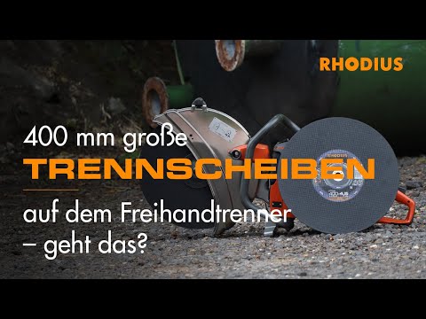 Kann ich eine Trennscheibe mit 400 mm Durchmesser auf dem Freihandtrenner nutzen?