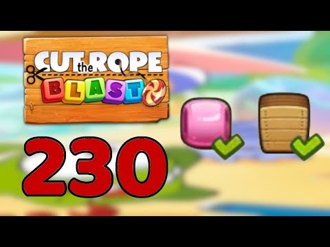 Cut the Rope BLAST 230 Hard - Walkthrough, No Boosters