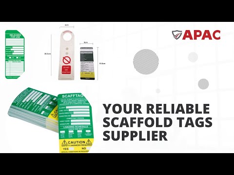 Scaffolding Tag RED Holder Safety Inspection Tag Holder for Construction Sites