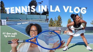 My tennis journey: tennis lesson update, curly cut & new racket