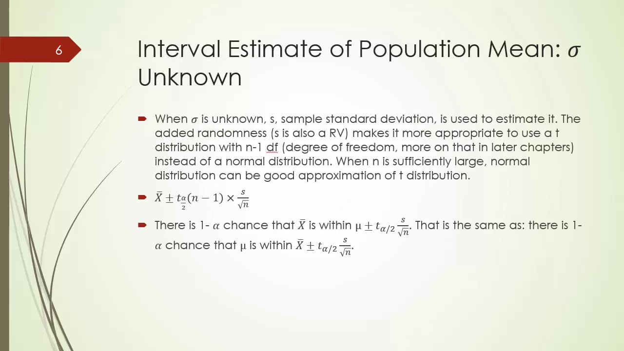 ASW08 Interval Estimation