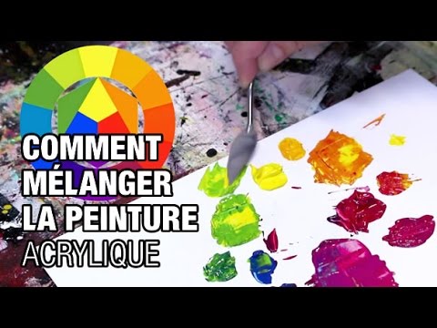 🎨 COMMENT faire des MÉLANGES de PEINTURE acrylique / Cours de peinture