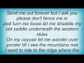 Willie Nelson - Don't Fence Me In Lyrics