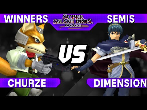 Smash Melee - Churze (Fox) vs Dimension (Marth) - S@LT 192 Winners Semis