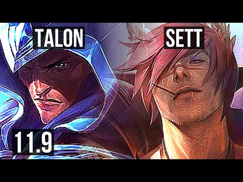 TALON vs SETT (MID) | 8 solo kills, 2.2M mastery, 1700+ games, Legendary | EUW Diamond | v11.9
