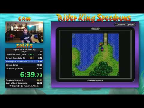 Legend of the River King GBC Any% Speedrun 38:45