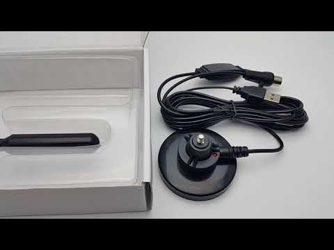 Portable Digital Magnet Antenna TV Turner - DVB T2 Antenna 30dBi + Booster