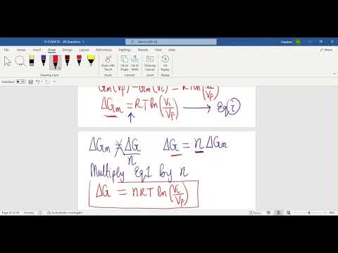 Calculate the CHANGE in GIBBS ENERGY during an ISOTHERMAL EXPANSION | PHYSICAL CHEM