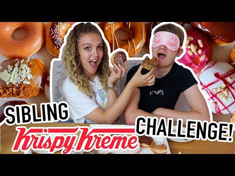 SIBLINGS TRY EVERY FLAVOUR KRISPY KREME CHALLENGE *this was a fail lol*