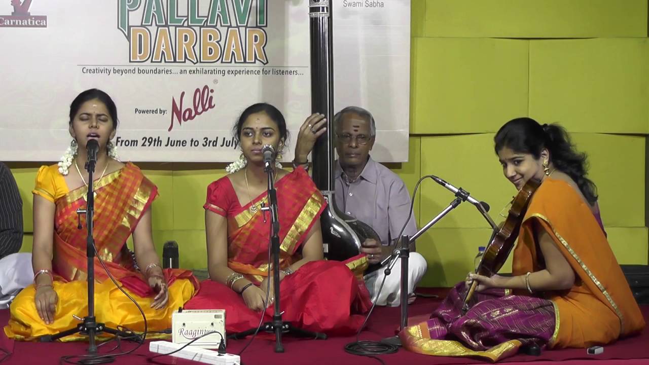 Carnatic Music |  Vid.Anahita & Apoorva | Palllavi Darbar 2016 | Web Streaming