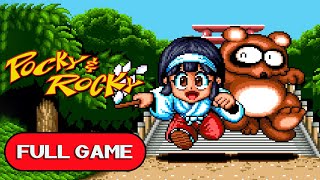 Pocky & Rocky SNES FULL GAME Longplay Gameplay Walkthrough Playthrough VGL