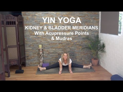 Yin Yoga ~ Kidney & Bladder Meridians with Acupressure Points 🌿 My Yoga Time