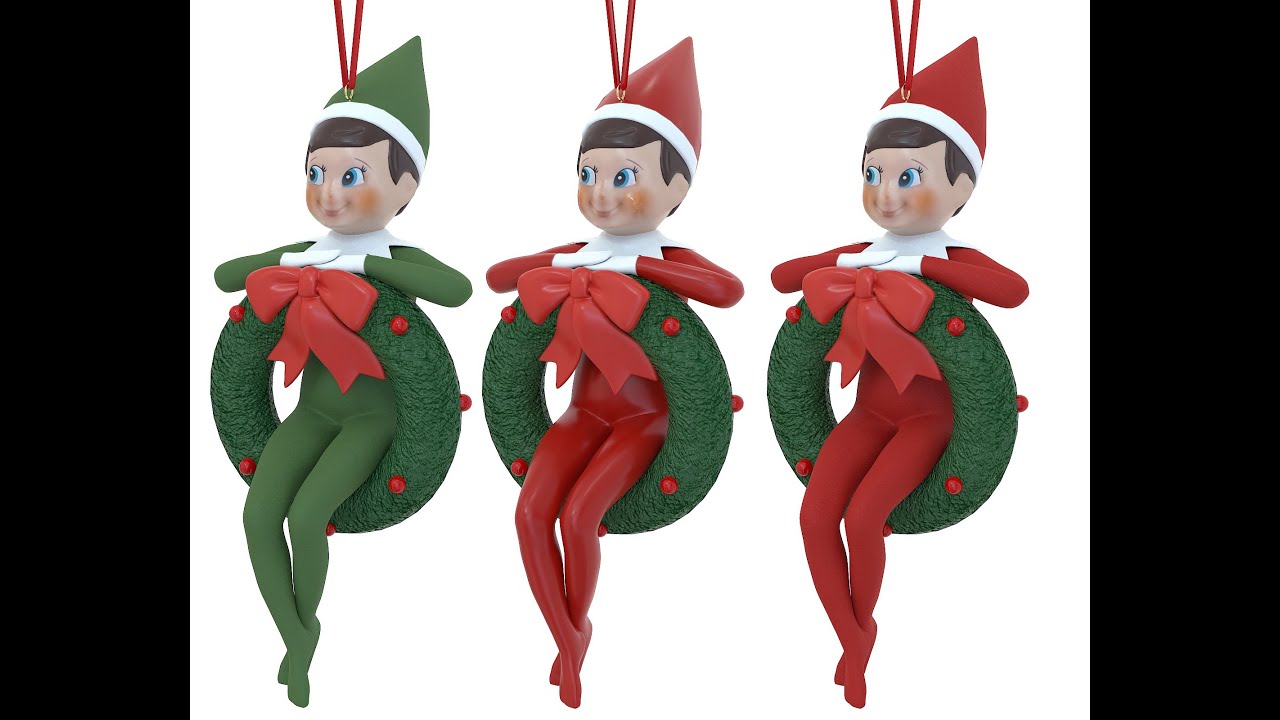 엘프 크리스마스 트리 장난감 3D 모델