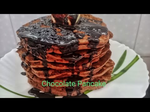 Yummy and fluffy chocolate Pancakell Easy Chocolate pancake recipe