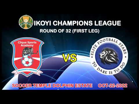 Highlights for 1st leg Ikoyi Champions league. Clique Sports vs Elite FS