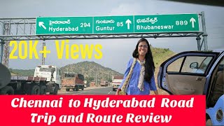 Chennai to Hyderabad Road Trip | Chennai to Hyderabad Route Review | English Subtitles – VLOG9