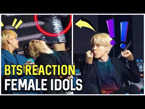 BTS Reaction Female Idols Funny Moments (Twice, Blackpink, Red Velvet...)