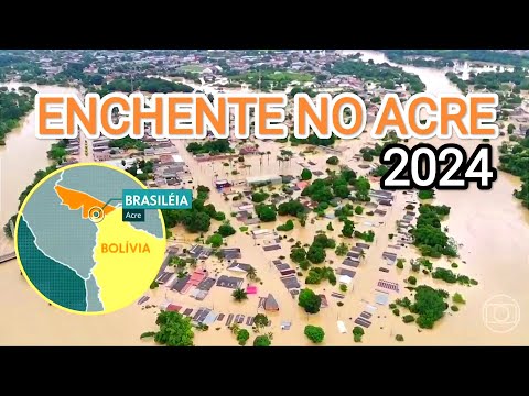 ENCHENTE NO ACRE - Brasileia e Epitaciolândia. Assis Brasil 2024