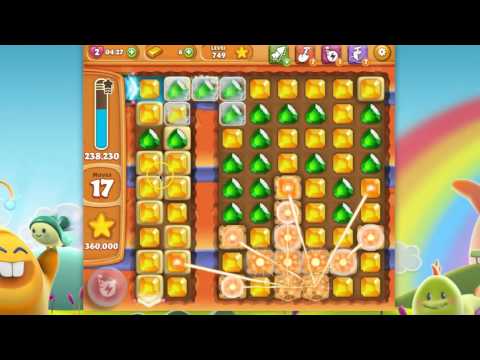 Diamond Digger Saga Level 749 (no boosters or extra moves)