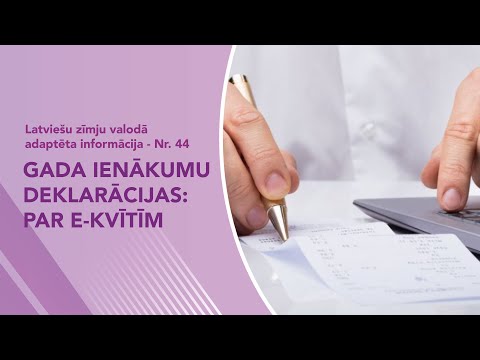 Video ziņas Nr. 44 “Gada ienākumu deklarācijas par e kvītīm”