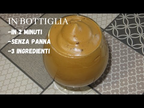 Bottled coffee cream, without cream, in just 2 minutes and with 3 ingredients.