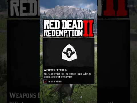 Kill 4 Enemies At The Same Time On A Single Stick Of Dynamite | WEAPONS EXPERT 6 TIPS! #RDR2 #Shorts