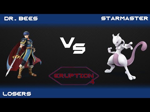 Eruption 4 Smash 4 - Dr. Bees?(Marth) vs StarMaster (Mewtwo) - Losers
