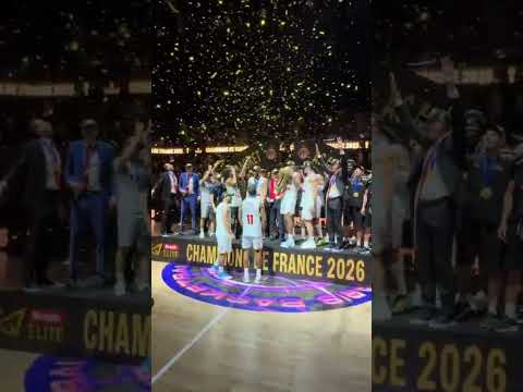 🏀🏆 Monaco est champion de France sur le parquet de l’Adidas Arena ! #basket #Monaco #paris