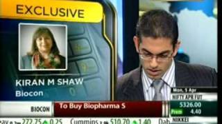 Biocon : Kiran Mazumdar-Shaw Interview with UTV Bloomberg - Q4 FY 09-10 Results