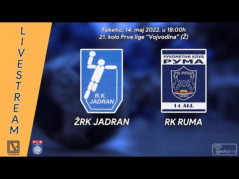 21. kolo PRL "Vojvodina" (Ž): ŽRK JADRAN (Feketić) - RK RUMA (Ruma)