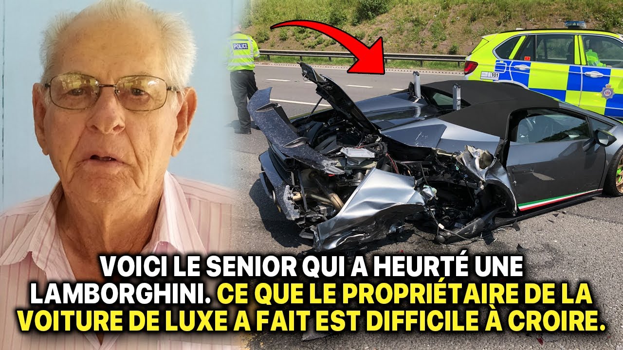Senior percute une Lamborghini. Ce que le propriétaire de la voiture de luxe a fait est incroyable