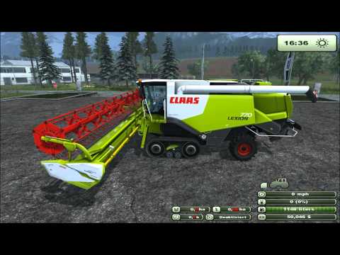 Mod for Farming Simulator 2013 Claas Lexion 770 TerraTrac Package REVIEW